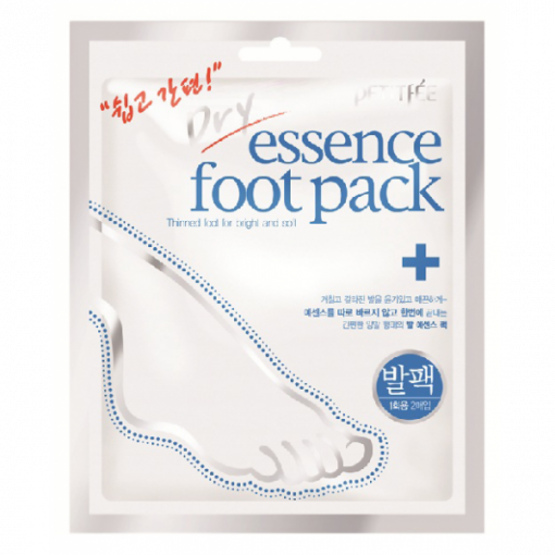 смягчающая питательная маска для ног petitfee dry essence foot pack