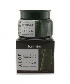 увлажняющий крем для лица с экстрактом алоэ farmstay visible difference fresh cream (aloe)