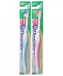зубная щетка с компактной чистящей головкой и щетинками разного уровня japan create co  dentfine tapered