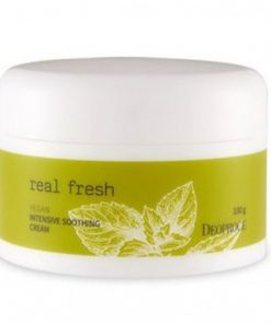 крем для лица успокаивающий deoproce real fresh vegan intensive soothing cream