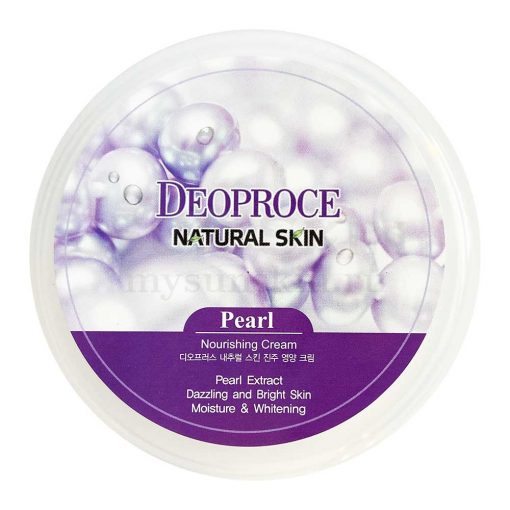 крем для лица и тела с экстрактом жемчуга deoproce natural skin pearl nourishing