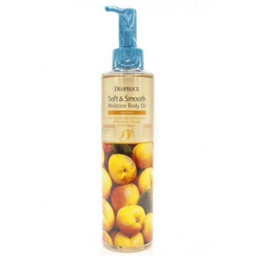 смягчающее увлажняющее масло для тела с абрикосом deoproce soft & smooth body oil apricot