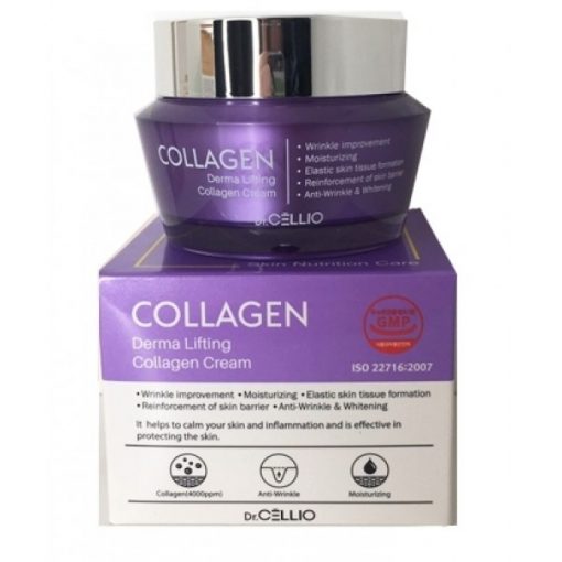 крем для лица с коллагеном dr.cellio  derma lifting collagen cream