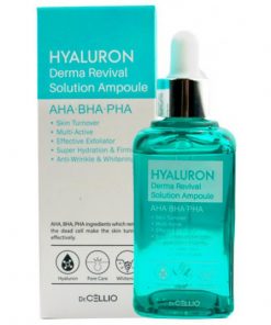 сыворотка для лица с гиалуроновой кислотой dr.cellio  hyaluron derma revival solution ampoule