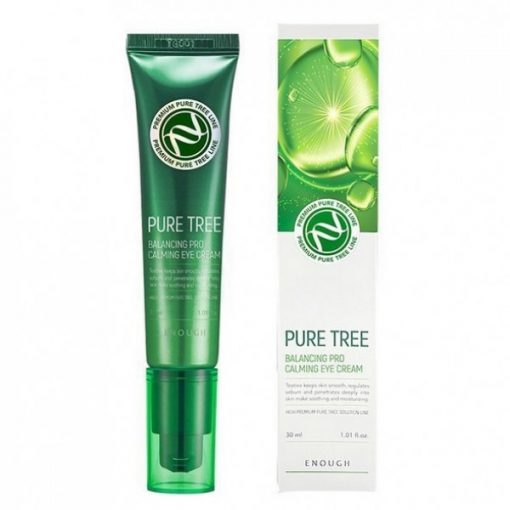 крем для кожи вокруг глаз c экстрактом чайного дерева enough premium pure tree balancing pro calming eye cream