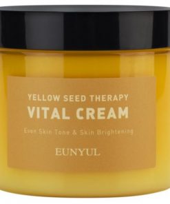 витаминизирующий крем-гель для лица с  ниацинамидом и экстрактами цитрусовых eunyul yellow seed therapy vital cream
