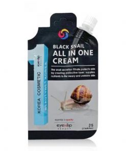 крем для лица с экстрактом черной улитки eyenlip black snail all in one cream