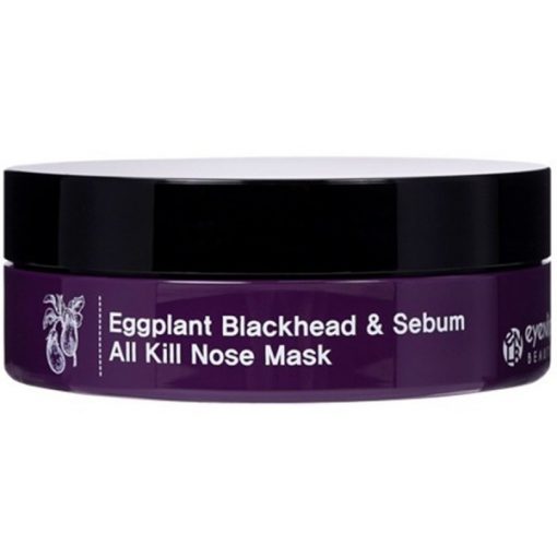патчи для носа от черных точек eyenlip eggplant blackhead & sebum control nose & spot mask