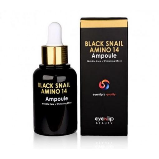 сыворотка для лица ампульная с аминокислотами eyenlip black snail amino 14 ampoule