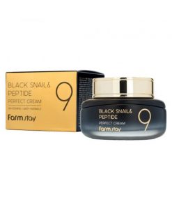 омолаживающий крем для лица с комплексом из 9 пептидов farmstay black snail & peptide9 perfect cream
