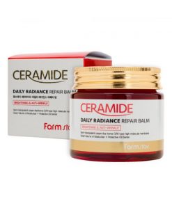 укрепляющий крем-бальзам для лица c керамидами farmstay ceramide daily radiance repair balm