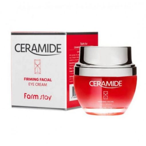 укрепляющий крем для области вокруг глаз с керамидами farmstay ceramide firming facial eye cream