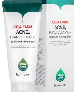 очищающая пенка с центеллой азиатской для проблемной кожи farmstay cica farm acne foam cleanser