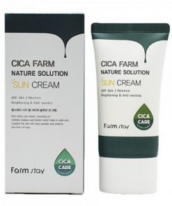 восстанавливающий солнцезащитный крем farmstay cica farm nature solution sun cream spf50+ / pa++++