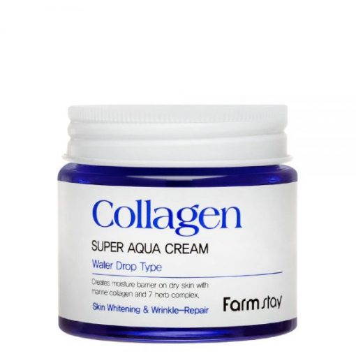 суперувлажняющий крем с коллагеном farmstay collagen super aqua cream
