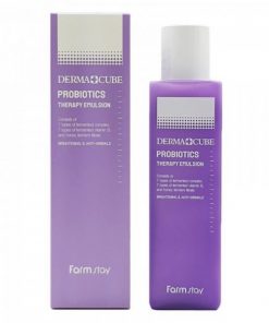 эмульсия с пробиотиками для комплексного восстановления кожи farmstay derma cube probiotics therapy emulsion