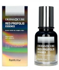 питательная эссенция с прополисом и гибискусом farmstay derma cube red propolis essence