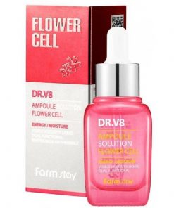ампульная сыворотка с экстрактами цветов farmstay dr-v8 ampoule solution flower cell