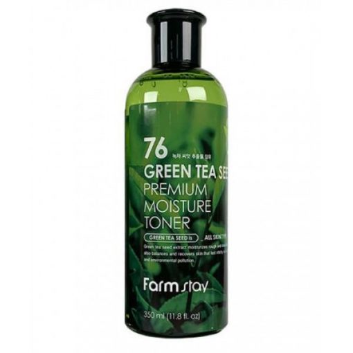 тонер увлажняющий с семенами зеленого чая farmstay green tea seed premium moisture toner