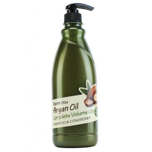 шампунь-кондиционер с aргановым маслом farmstay argan oil complete volume up shampoo & conditioner