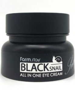 крем для глаз с муцином черной улитки farmstay black snail all in one eye cream