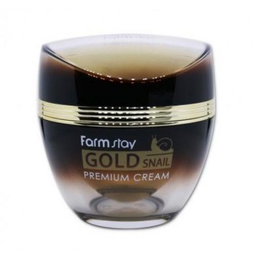 премиальный крем с золотом и муцином улитки farmstay gold snail premium cream