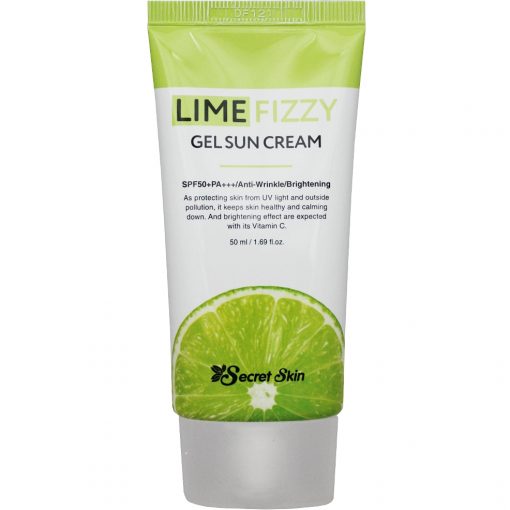 крем солнцезащитный secret skin lime fizzy gel sun cream spf50+ pa+++