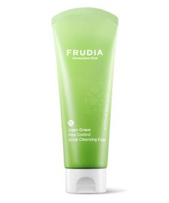 себорегулирующая скраб-пенка для умывания с виноградом frudia green grape pore control  scrub cleansing foam