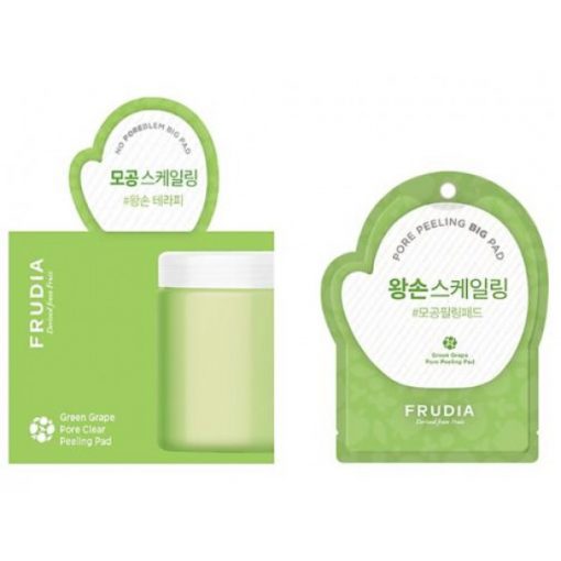 отшелушивающие диски с зеленым виноградом frudia green grape pore peeling pad