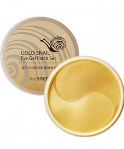 патчи с экстрактом муцина улитки для век the saem gold snail eye gel patch set