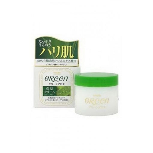 увлажняющий крем для сухой кожи лица meishoku green plus aloe moisture cream