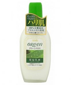 молочко для ухода за сухой и нормальной кожей meishoku green plus aloe moisture milk