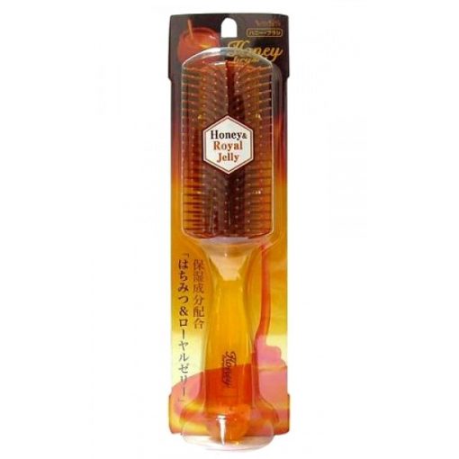 щетка массажная для увлажнения с мёдом vess honey brush large