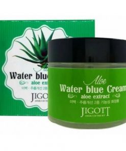 крем для лица с алоэ jigott aloe water blue cream