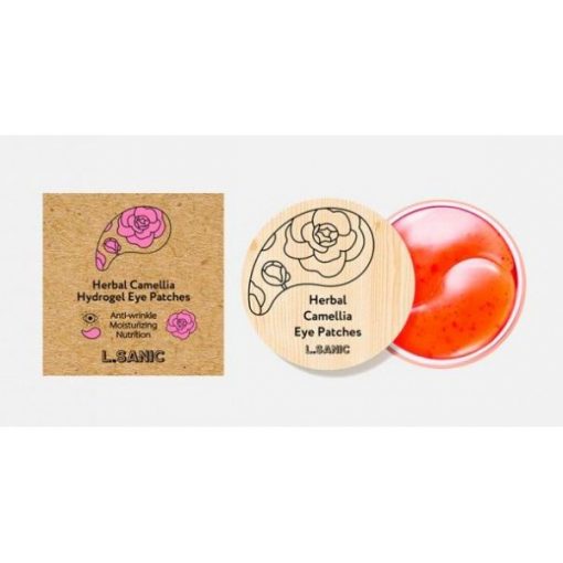 гидрогелевые патчи с экстрактом камелии l’sanic herbal camellia hydrogel eye patches