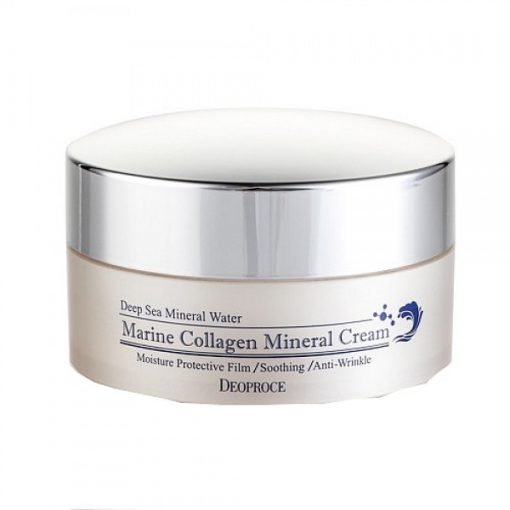 крем для лица морской коллаген deoproce marine collagen mineral cream