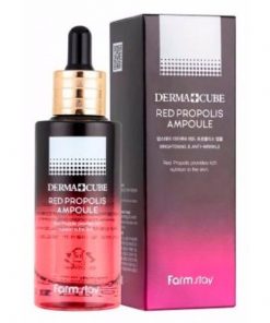 питательная ампульная сыворотка с прополисом и гибискусом farmstay derma cube red propolis ampoule