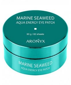 успокаивающие гидрогелевые патчи для глаз с морскими водорослями medi flower aronyx marine seaweed aqua energy eye patch