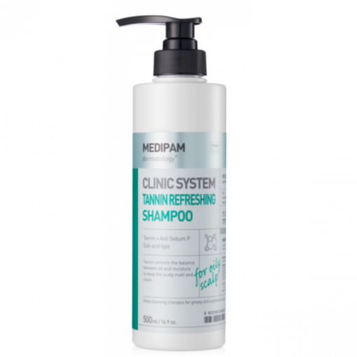 шампунь для глубокого очищения с таннином medipam clinic system tannin refreshing shampoo