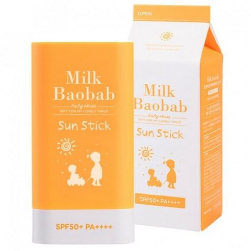 солнцезащитный крем-стик milkbaobab baby & kids sun stick cream spf50+ pa++++