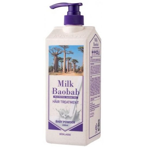 бальзам для волос с ароматом детской пудры milkbaobab treatment baby powder