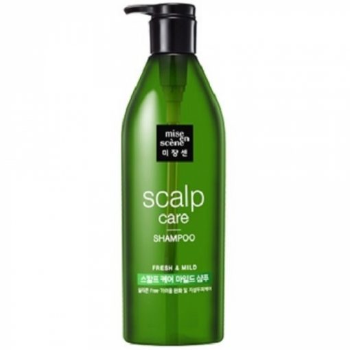 освежающий шампунь для чувствительной кожи головы mise en scene scalp care shampoo