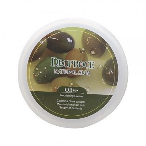 крем для лица и тела на основе масла оливы deoproce natural skin olive nourishing