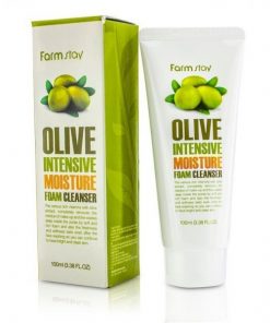 пенка очищающая с экстрактом оливы увлажняющая farmstay olive intensive moisture foam cleanser