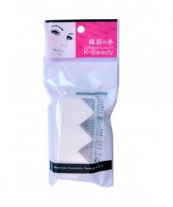 спонж косметический в кейсе 3 сегмента k-beauty premium cosmetic sponge & puff