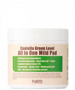 пады с центеллой азиатской purito centella green level all in one mild pad