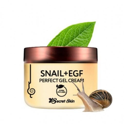крем-гель для лица с экстрактом улитки secret skin snail + egf perfect gel cream