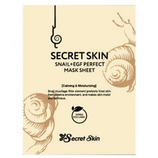 маска для лица тканевая с экстрактом улитки secret skin snail + egf perfect mask sheet