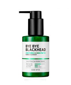 пенка-маска от черных точек some by mi bye bye blackhead 30 days miracle green tea tox bubble cleanser