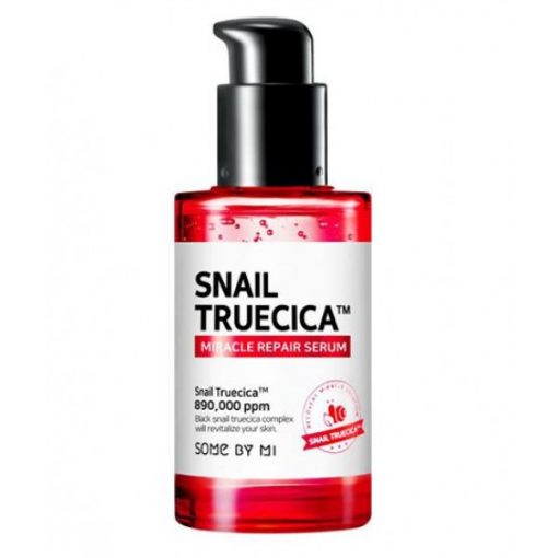 сыворотка для лица с улиточным муцином some by mi snail truecica miracle repair serum